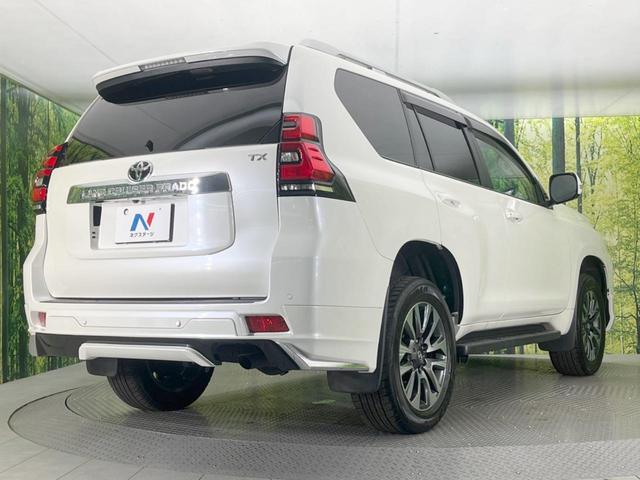 ランドクルーザープラド ＴＸ　Ｌパッケージ　サンルーフ　モデリスタエアロ　メーカー９型ナビ　全周囲カメラ　衝突軽減装置　レーダークルーズ　禁煙車　レザーシート　シートエアコン　ドラレコ　コーナーセンサー　ＬＥＤヘッド　ルーフレール（18枚目）