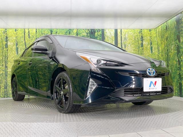 プリウス Sツーリングセレクション 純正9型ナビ 衝突軽減 禁煙車 スマートキー LEDヘッド ビルトインETC オートハイビーム オートライト オートエアコン シートヒーター 純正17インチアルミ Bluetooth CD DVD再生(16枚目)