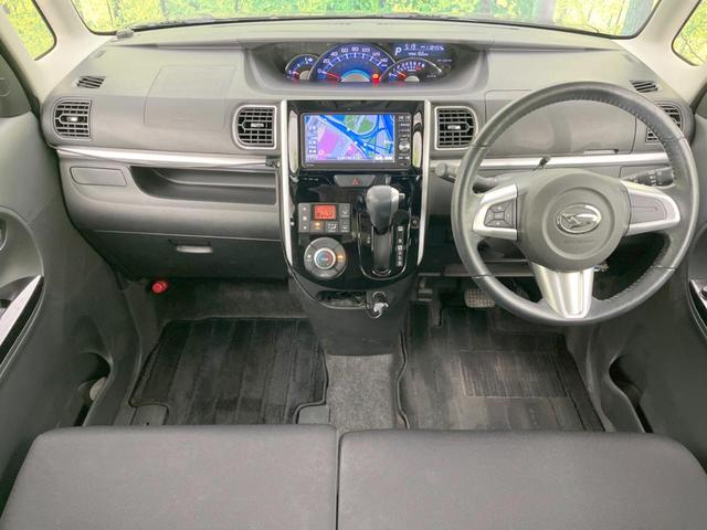 タント カスタムRS 両側電動ドア ターボ 純正ナビ バックカメラ 禁煙車 スマートキー LEDヘッド ETC オートライト オートエアコン 純正15インチアルミ Bluetooth CD DVD再生 フルセグ(2枚目)