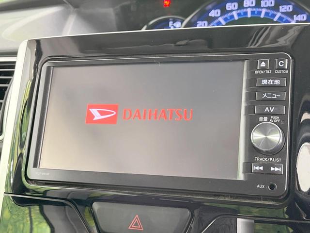 タント カスタムRS 両側電動ドア ターボ 純正ナビ バックカメラ 禁煙車 スマートキー LEDヘッド ETC オートライト オートエアコン 純正15インチアルミ Bluetooth CD DVD再生 フルセグ(3枚目)