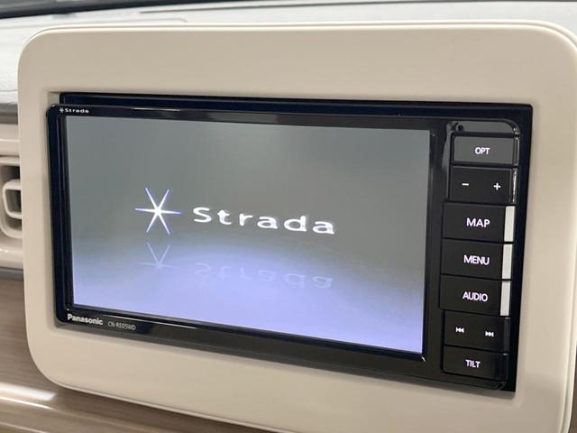 アルトラパン X SDナビ 衝突被害軽減システム 禁煙車 ドラレコ コーナーセンサー スマートキー HIDヘッド オートハイビーム 車線逸脱警報 オートライト オートエアコン Bluetooth CD DVD再生(68枚目)