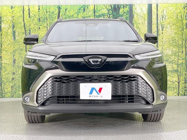 カローラクロス ハイブリッド Z パノラマルーフ 全周囲カメラ 衝突被害軽減システム レーダークルーズ 禁煙車 電動リアゲート ハーフレザーシート パワーシート ドラレコ コーナーセンサー スマートキー LEDヘッド ビルトインETC(14枚目)