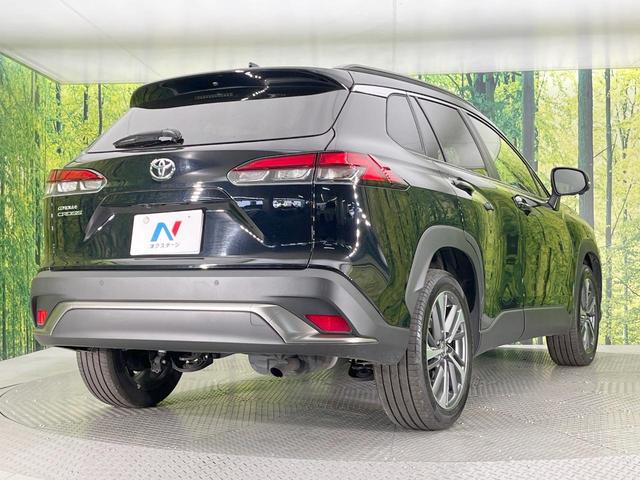 カローラクロス ハイブリッド Z パノラマルーフ 全周囲カメラ 衝突被害軽減システム レーダークルーズ 禁煙車 電動リアゲート ハーフレザーシート パワーシート ドラレコ コーナーセンサー スマートキー LEDヘッド ビルトインETC(17枚目)