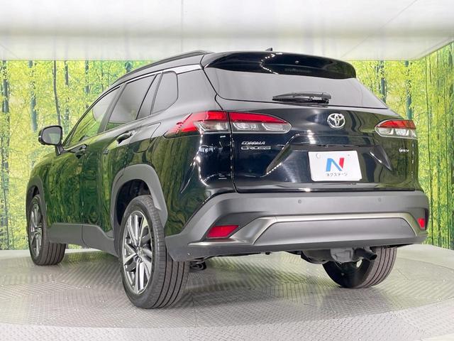 カローラクロス ハイブリッド Z パノラマルーフ 全周囲カメラ 衝突被害軽減システム レーダークルーズ 禁煙車 電動リアゲート ハーフレザーシート パワーシート ドラレコ コーナーセンサー スマートキー LEDヘッド ビルトインETC(32枚目)