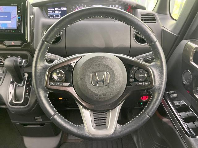 Ｎ－ＢＯＸカスタム Ｇ・Ｌターボホンダセンシング　純正ナビ　両側電動ドア　バックカメラ　衝突軽減　禁煙車　ハーフレザーシート　ドラレコ　スマートキー　ＬＥＤヘッド　ビルトインＥＴＣ　純正１４インチアルミ　オートハイビーム　車線逸脱警報（11枚目）