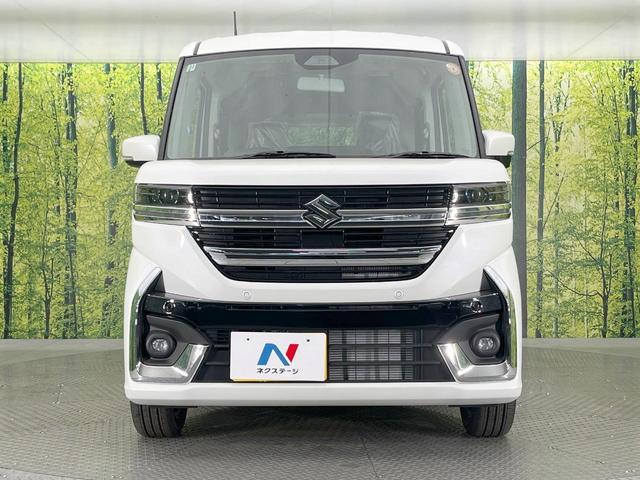 スペーシアカスタム ハイブリッドＸＳ　届出済未使用車　衝突軽減装置　両側電動ドア　アダプティブクルーズコントロール　シートヒーター　ステアリングヒーター　オートエアコン　スマートキー　ＬＥＤヘッドライト　オットマン　アイドリングストップ（14枚目）