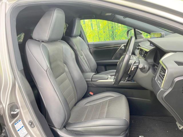 ＲＸ ＲＸ４５０ｈ　Ｆスポーツ　４ＷＤ　純正ＳＤナビ　全周囲カメラ　衝突被害軽減システム　レーダークルーズ　禁煙車　電動リアゲート　レザーシート　前席シートエアコン　ドラレコ　コーナーセンサー　スマートキー　ＬＥＤヘッド（8枚目）