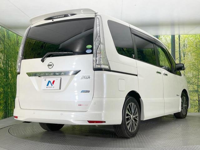 セレナ ハイウェイスター　Ｖエアロモード＋セーフティＩＩ　両側電動ドア　純正ＳＤナビ　後席モニター　全周囲カメラ　衝突被害軽減システム　コーナーセンサー　スマートキー　ＬＥＤヘッド　ナビ連動ＥＴＣ　クルコン　純正１６インチアルミ（17枚目）