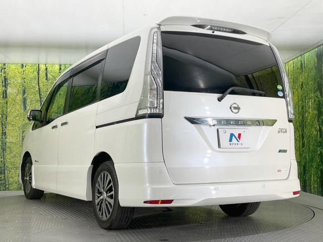 セレナ ハイウェイスター　Ｖエアロモード＋セーフティＩＩ　両側電動ドア　純正ＳＤナビ　後席モニター　全周囲カメラ　衝突被害軽減システム　コーナーセンサー　スマートキー　ＬＥＤヘッド　ナビ連動ＥＴＣ　クルコン　純正１６インチアルミ（30枚目）