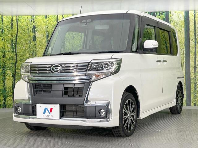 タント カスタムX トップエディションSAIII 電動スライドドア SDナビ バックカメラ 衝突被害軽減システム 禁煙車 ハーフレザーシート シートヒーター スマートキー LEDヘッド ETC 純正14インチアルミ オートハイビーム オートライト(27枚目)