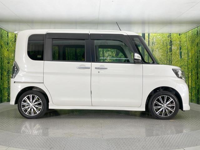 タント カスタムX トップエディションSAIII 電動スライドドア SDナビ バックカメラ 衝突被害軽減システム 禁煙車 ハーフレザーシート シートヒーター スマートキー LEDヘッド ETC 純正14インチアルミ オートハイビーム オートライト(28枚目)