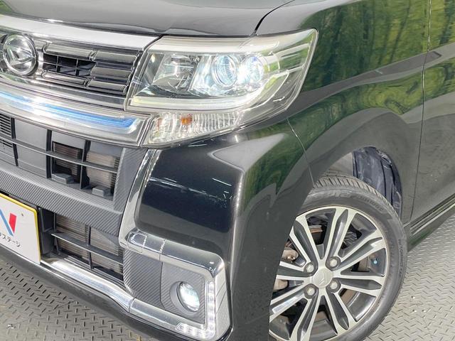 タント カスタムＲＳ　トップエディションＳＡＩＩＩ　両側電動ドア　純正ＳＤナビ　後席モニター　バックカメラ　衝突被害軽減システム　禁煙車　ハーフレザーシート　シートヒーター　ドラレコ　スマートキー　ＬＥＤヘッド　ＥＴＣ　純正１５インチアルミ（12枚目）