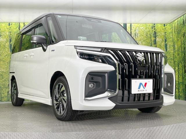 ソリオバンディット ハイブリッドＭＶ　メーカー９型ナビ　両側電動ドア　全周囲カメラ　衝突軽減　禁煙車　ＬＥＤヘッド　ＥＴＣ　純正１５インチアルミ　車線逸脱警報　オートライト　オートエアコン　Ｂｌｕｅｔｏｏｔｈ　ＣＤ（16枚目）