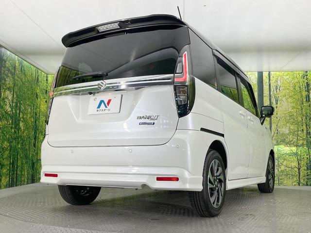 ソリオバンディット ハイブリッドＭＶ　メーカー９型ナビ　両側電動ドア　全周囲カメラ　衝突軽減　禁煙車　ＬＥＤヘッド　ＥＴＣ　純正１５インチアルミ　車線逸脱警報　オートライト　オートエアコン　Ｂｌｕｅｔｏｏｔｈ　ＣＤ（17枚目）