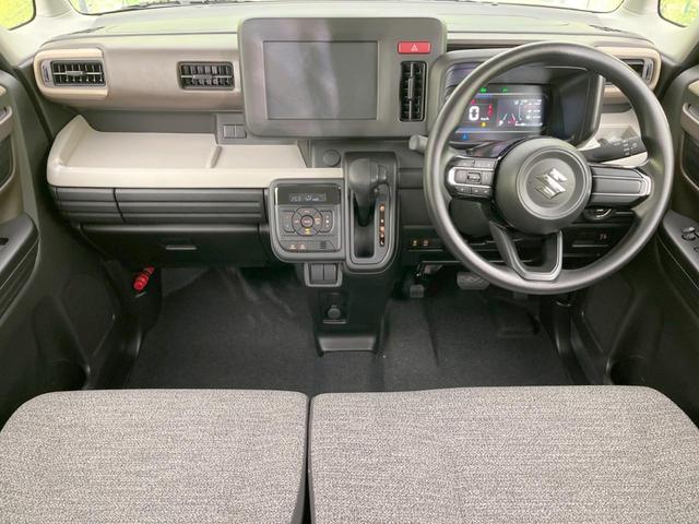 スペーシア ハイブリッドG 届出済未使用車 衝突軽減装置 オートエアコン スマートキー LEDヘッドライト ステアリングスイッチ 両側スライドドア プライバシーガラス アイドリングストップ 電動格納ミラー(2枚目)