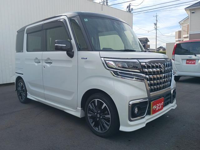 スペーシアカスタム ハイブリッドＸＳターボ　ツートン４ＷＤ／両側電動スライド／黒半革／禁煙／ナビＴＶ／Ｂｌｕｅｔｏｏｔｈ／ＬＥＤ／バックカメラ／ＥＴＣ／衝突軽減ブレーキ／前席シートヒーター（25枚目）
