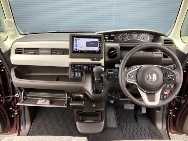 N-BOX L・ターボ ターボ車 ホンダセンシング ホンダ純正7インチインターナビ Bluetooth 地デジ対応 DVDビデオ バックカメラ 電子パーキングブレーキ LEDヘッドライト 両側電動スライドドア ETC(9枚目)