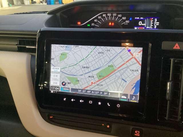 デリカD:2 ハイブリッドMZ 全方位カメラ付ナビパッケージ 純正ナビ・フルセグTV・全周囲カメラ クルコン 全周囲モニター LEDライト フルセグ 衝突軽減 両側パワースライドドア アルミホイール コーナーセンサー フルフラット 横滑り防止装置 禁煙車 DVD(7枚目)