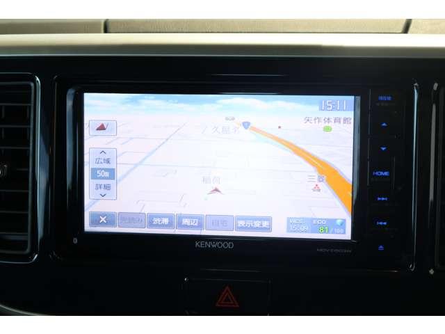 ７インチメモリーナビゲーション（ＫＥＮＷＯＯＤ製ＭＤＶ−Ｄ５０３Ｗ）装着※フルセグＴＶ・Ｂｌｕｅｔｏｏｔｈオーディオ＆ハンズフリー通話対応・ＣＤ＆ＤＶＤ再生機能
