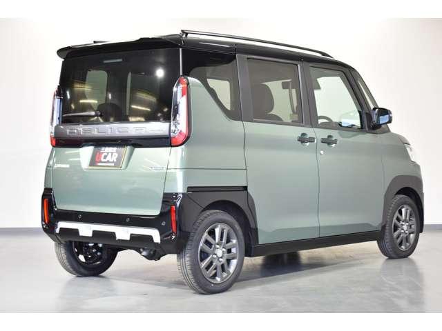 デリカミニ Ｔ　プレミアム　弊社社有車　Ｍナビ　ＴＶ　マイパイロット　衝突軽減装置　ターボエンジン　ナビＴＶ　寒冷地　パワステ　フルタイム４ＷＤ　エアバッグ　ＬＥＤヘッド　ＥＳＣ　サイドカメラ　クルコン　インテリキー　キーフリー（2枚目）