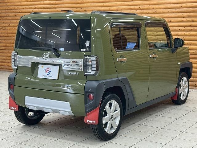 タフト Ｇ　クロムベンチャー　ガラスルーフ／全方位カメラ／シートヒーター／障害物センサー／衝突軽減ブレーキ／スマートキー／プッシュスタート／ＬＥＤヘッドライト／純正１５インチアルミホイール／電動格納ミラー／オートライト（70枚目）