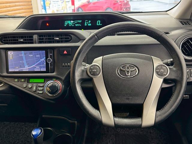 アクア G ブラックソフトレザーセレクション 7インチナビ/バックカメラ/電動格納ミラー/プッシュスタート/ETC車載器/フルセグTV/Bluetooth接続/ステアリングスイッチ/純正アルミホイール/電動格納ミラー(38枚目)