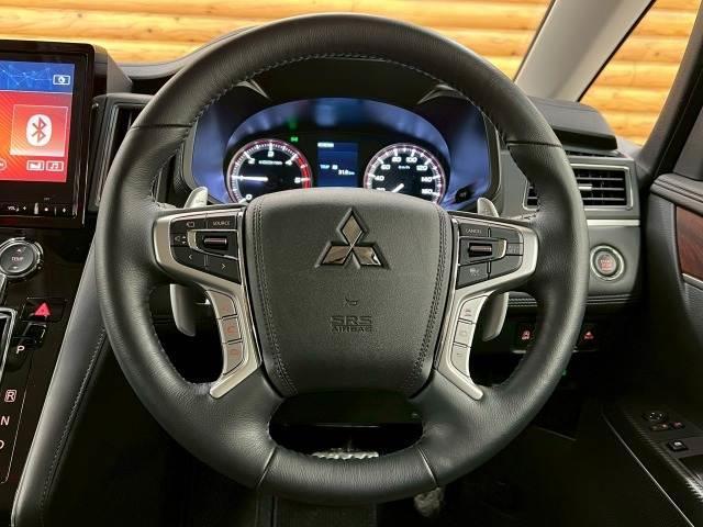 デリカＤ：５ Ｐ　全周囲／両側電動パワスラ／電動ハッチバック／追従クルーズ／ブラインドスポットモニター／パワーシート／ステアリングヒーター／アイドリングストップ／パドルシフト／シートヒーター／横滑り防止装置／ＥＴＣ（15枚目）