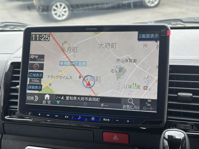 ハイエースバン ロングスーパーＧＬ　ダークプライムＳ　４ＷＤ／アルパインＢＩＧＸナビ／ＧＲ８フロントスポイラー／パワースライドドア／デジタルインナーミラー／パノラミックビューモニタ－／純正１５インチアルミホイール／専用アブソーバー／ＬＥＤヘッドライト（16枚目）