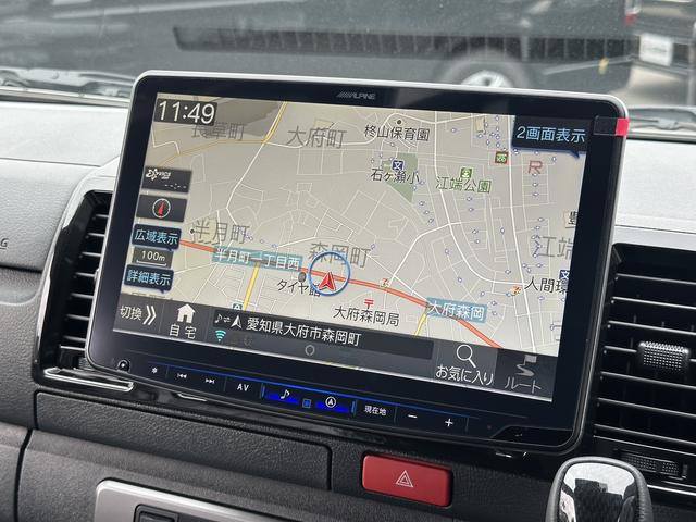 ハイエースバン ロングスーパーＧＬ　ダークプライムＳ　登録済未使用車／４ＷＤ／２０周年記念車／バッドフェイス／フロントスポイラー／アルパインＢＩＧＸナビ／ベッド（2枚目）