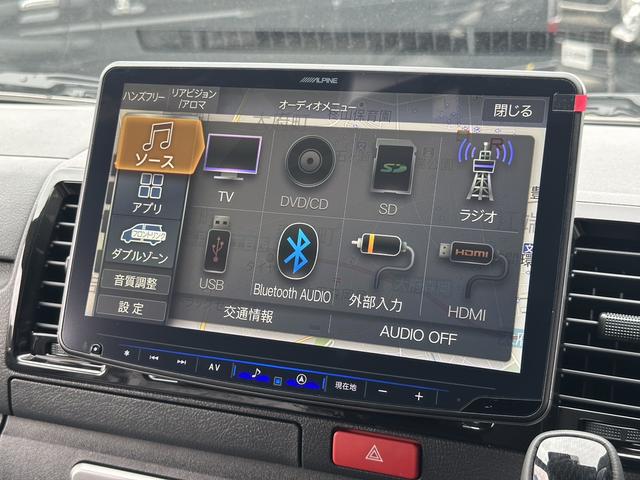 ハイエースバン ロングスーパーＧＬ　ダークプライムＳ　登録済未使用車／４ＷＤ／２０周年記念車／バッドフェイス／フロントスポイラー／アルパインＢＩＧＸナビ／ベッド（16枚目）