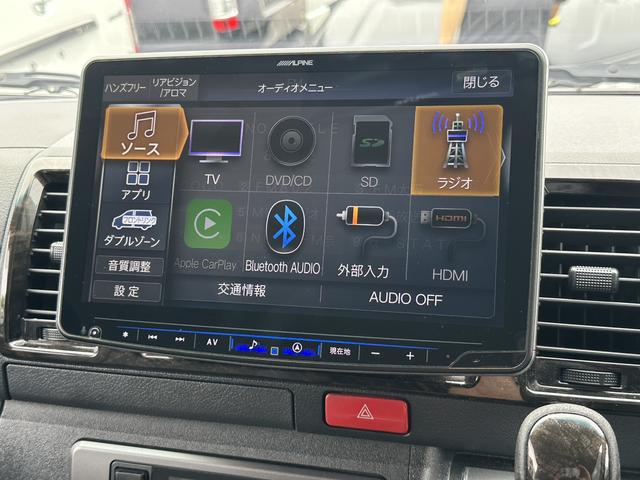 ハイエースバン スーパーＧＬ　ダークプライム　ローダウン／ＢＩＧＸナビ／アルパインドラレコ付きデジミラ／ＧＲ８フロントスポイラー／バッドフェイス／シートカバー（3枚目）