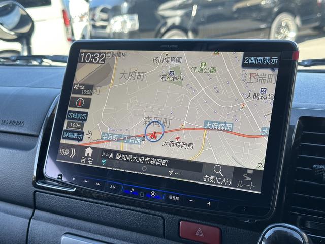 ハイエースバン スーパーＧＬ　ダークプライムＩＩ　ローダウン／アルパインＢＩＧＸシンプルモデル／デイトナ１７インチホイール／ＧＲ８フロントスポイラー／シートカバー（16枚目）