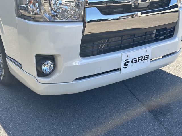 ハイエースバン スーパーＧＬ　ダークプライムＩＩ　ローダウン／アルパインＢＩＧＸシンプルモデル／デイトナ１７インチホイール／ＧＲ８フロントスポイラー／シートカバー（30枚目）