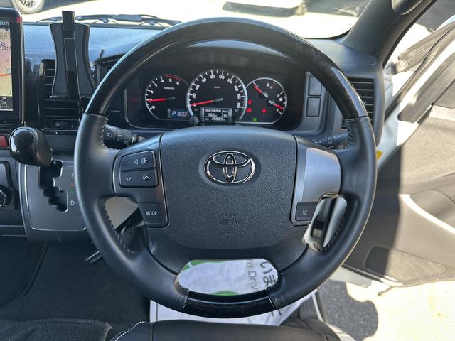 ハイエースバン スーパーＧＬ　ダークプライムＩＩ　ローダウン／アルパインＢＩＧＸシンプルモデル／デイトナ１７インチホイール／ＧＲ８フロントスポイラー／シートカバー（47枚目）