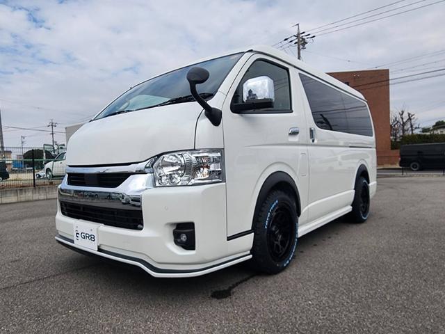 ハイエースワゴン GL 登録済未使用車/メモリーナビTV/HDMIポート/フリップダウンモニター/デジタルインナーM/パノラミックビューM/パワスラ/GR8フルエアロ/17inアルミ/ラプター塗装オーバーフェンダー/ベッド(10枚目)