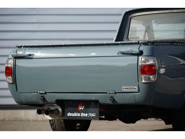 サニートラック ロングDX 5速ミッション 全塗装 ローダウン リアエアサス コブラシート 丸目フェイス ナルディステアリング CDデッキ ETC エアコン 社外14AW(47枚目)