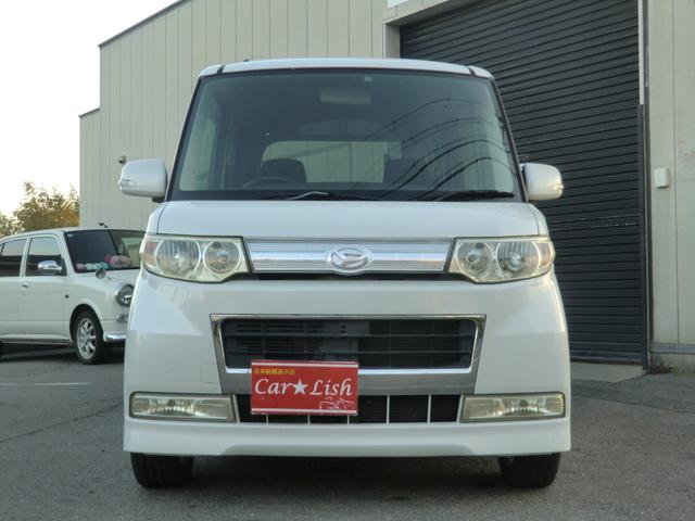 タント カスタムＲＳ　ターボ／禁煙車／スマキー／モモハン／ＥＴＣ／左パワ－スライドドア／純正アルミ／社外オーディオ／ＨＩＤヘッドライト／フォグランプ／オートエアコン／電格ミラー／車検２年／保証付き（4枚目）