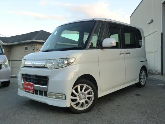 タント カスタムＲＳ　ターボ／禁煙車／スマキー／モモハン／ＥＴＣ／左パワ－スライドドア／純正アルミ／社外オーディオ／ＨＩＤヘッドライト／フォグランプ／オートエアコン／電格ミラー／車検２年／保証付き（5枚目）