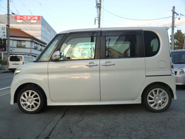 タント カスタムＲＳ　ターボ／禁煙車／スマキー／モモハン／ＥＴＣ／左パワ－スライドドア／純正アルミ／社外オーディオ／ＨＩＤヘッドライト／フォグランプ／オートエアコン／電格ミラー／車検２年／保証付き（9枚目）