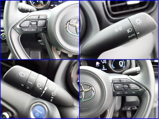 ヤリス ハイブリッドZ ナビ フルセグ 全方位モニター ドラレコ 衝突被害軽減システム ETC スマートキー LED 寒冷地 サイドバイザー リヤワイパー クリアランスソナー AW シートヒーター オートライト ワンオーナー(20枚目)