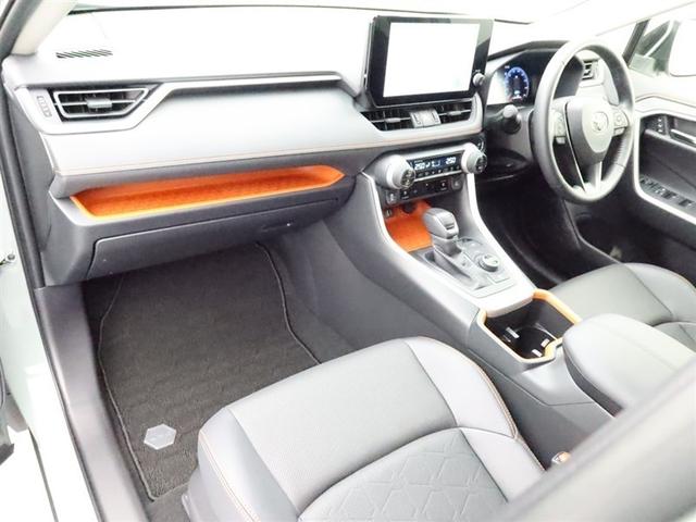 RAV4 ハイブリッドアドベンチャー 試乗車 パノラマルーフ DAフルセグ 全方位モニター ドラレコ 衝突被害軽減システム ETC 電動シート スマートキー LED FOG サイドバイザー クリアランスソナー シートヒーター オートライト(6枚目)