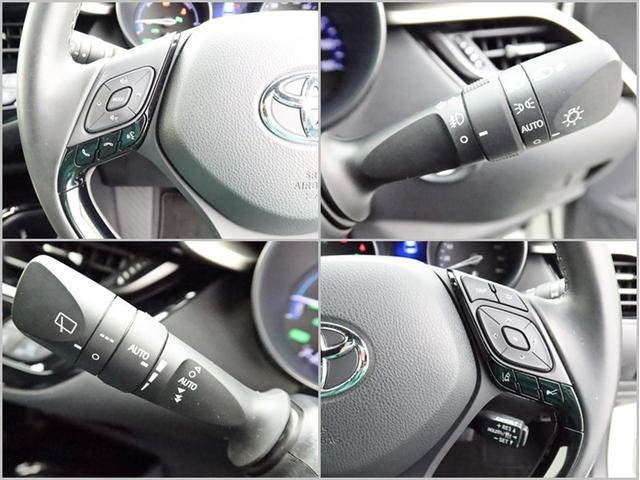 Ｃ－ＨＲ Ｇ　ＨＥＶ　ＳＤナビフルセグ　Ｂモニター　ドラレコ　衝突被害軽減システム　ＥＴＣ　スマートキー　ＬＥＤ　ＦＯＧ　サイドバイザー　リヤワイパー　クリアランスソナー　シートヒーター　オートライト　ワンオーナー（18枚目）