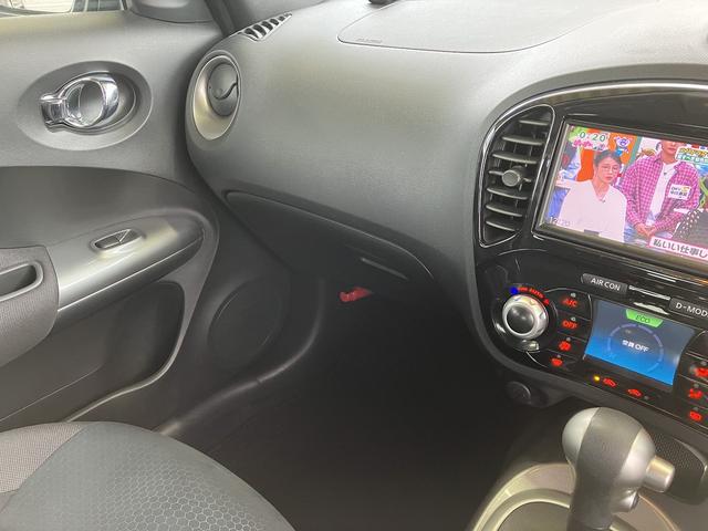 ジューク 15RX ETC バックカメラ ナビ TV オートライト アルミホイール スマートキー アイドリングストップ CVT 盗難防止システム 衝突安全ボディ CD USB ミュージックプレイヤー接続可 ABS ESC(60枚目)