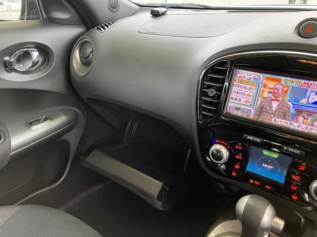 ジューク 15RX ETC バックカメラ ナビ TV オートライト アルミホイール スマートキー アイドリングストップ CVT 盗難防止システム 衝突安全ボディ CD USB ミュージックプレイヤー接続可 ABS ESC(61枚目)