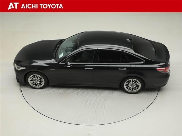 クラウンハイブリッド S エレガンススタイル 衝突軽減ブレーキ LEDライト ワンオーナー車 バックカメラ クルコン ETC パワーシート DVD再生 ドラレコ メモリーナビ ミュージックプレイヤー接続可 アルミホイール スマートキー ナビTV(11枚目)