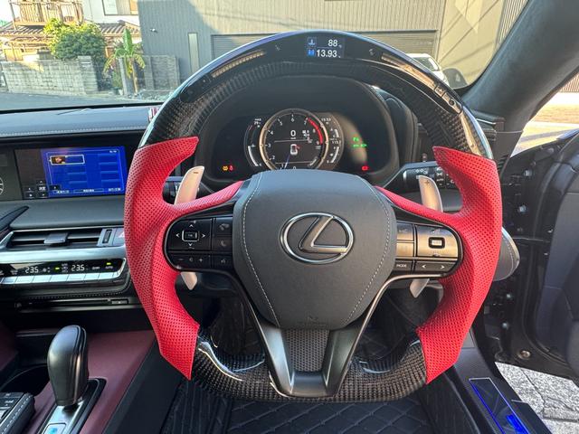 LC LC500 Sパッケージ リバティーウォーク仕様 パワークラフトマフラー(可変バルブ) IDEALエアサスキット カーボンルーフ LBWK20インチアルミ デジタルインナーミラー(14枚目)