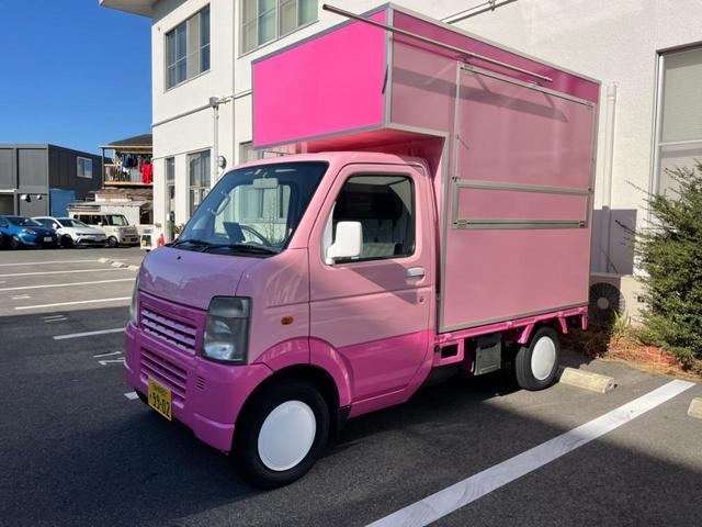 　キッチンカー．移動販売車．ケータリングカー．フードトラック（Ｂ）／前方収納．側面・後方跳上扉＆テーブル．サッシ．ドア．シンク＆タンク．換気扇．床．照明．外部電源．コンセント(31枚目)