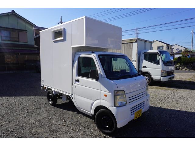 キャリイトラック  トリミングカー ペットトリミングカー 出張トリミングカー/シェルBOX+前方収納+サッシ+出入口ドア+CFフロア+換気扇+洗浄用バス+エアコン+コンセント+網戸+給湯器(4枚目)