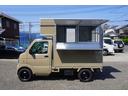 キャリイトラック  キッチンカー仕様 全塗装 移動販売車 標準装備 軽トラックキッチンカー フードトラック 4ナンバー ガソリン オートマ 車検つき BOX新品 保健所申請設備搭載 タペストリー固定器具棒 中古車画像_3
