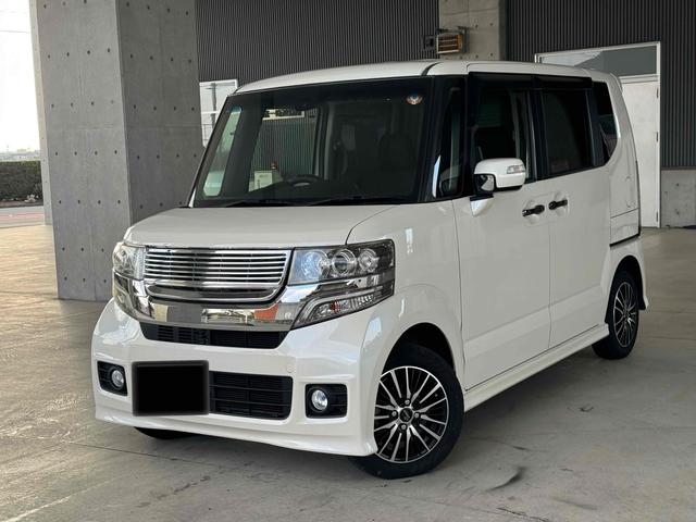 N-BOXカスタム G・Aパッケージ ETC 両側電動スライドドア ナビ TV 衝突被害軽減システム オートライト HID スマートキー アイドリングストップ ベンチシート CVT 盗難防止システム ABS ESC アルミホイール(4枚目)